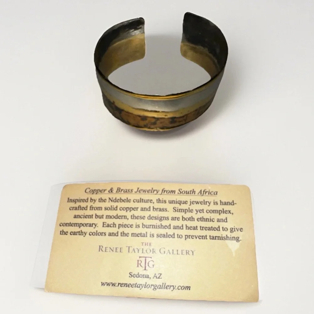 RENEE TAYLOR SW SEDONA AZ CREATIVE COPPER & BRONZE CUFF BRACELET OS SOUTH AFRICA